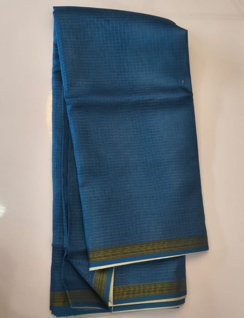 Kota silk Saree (Peacock Blue)