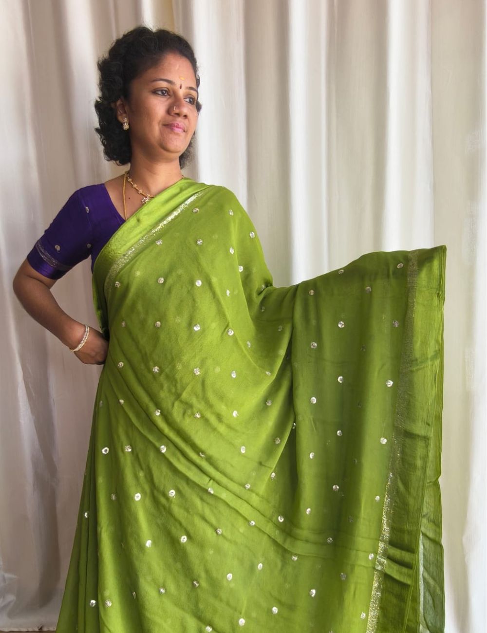 Viscose Georgette Saree