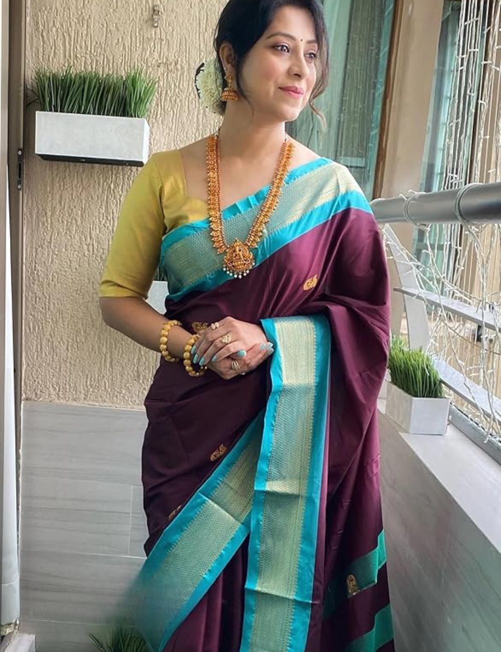 Paithani sico Gadwal Cotton Silk Saree With Unstiched Blouse Piece
