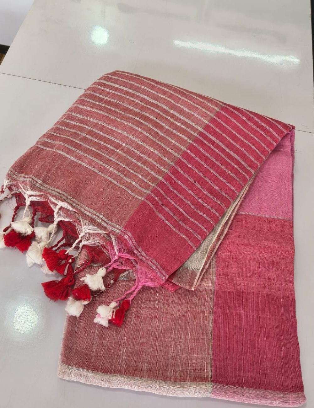 Kadhi linen saree