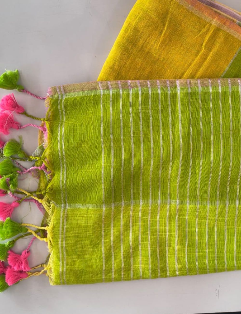 kadhi linen saree