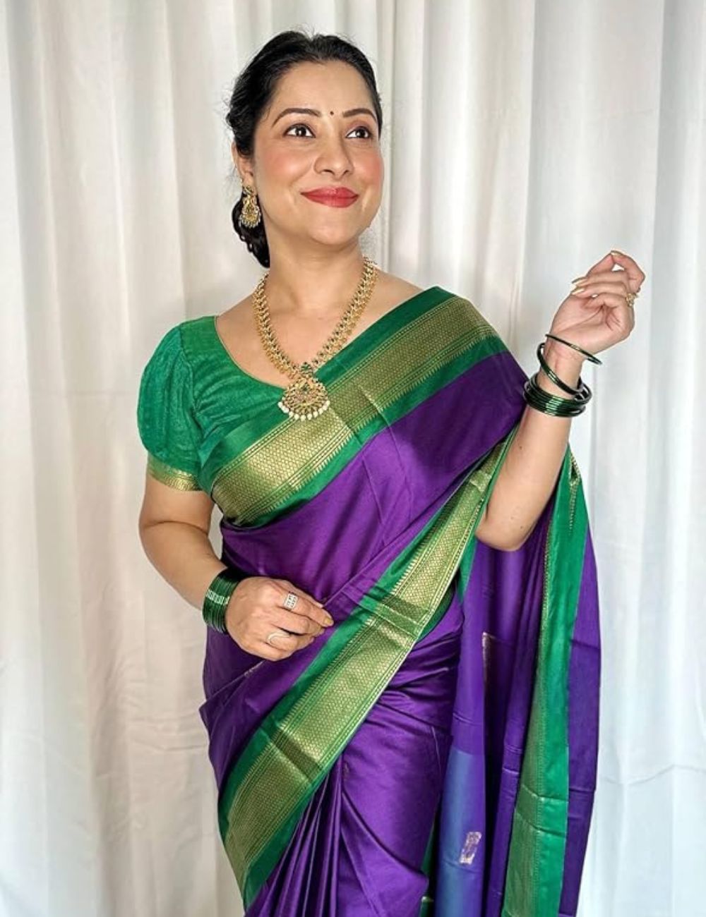 paithani sico Gadwal cotton silk saree with unstitched bouse