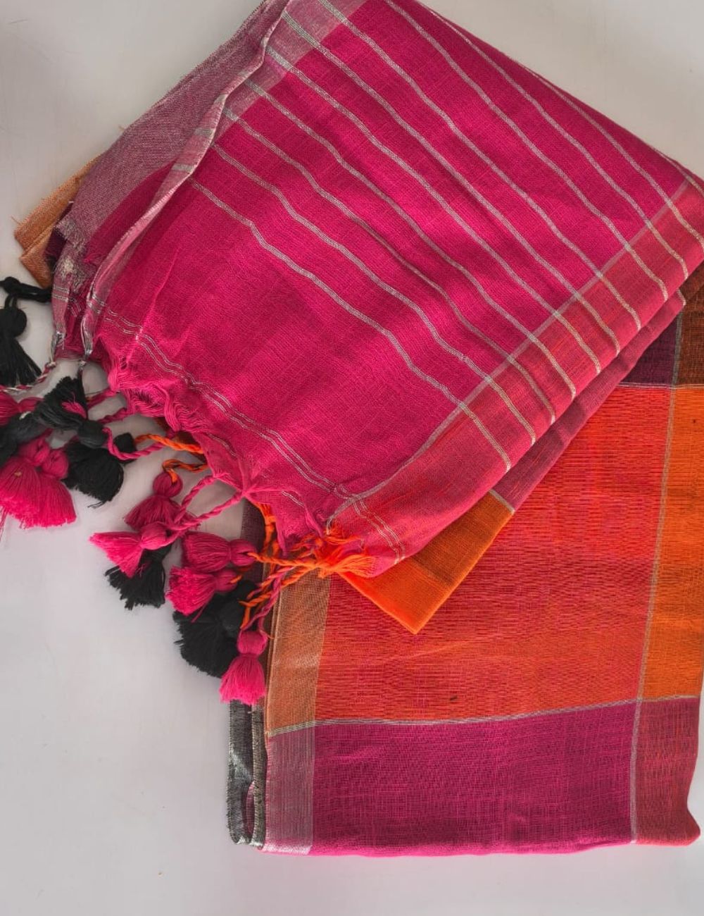 Kadhi linen saree