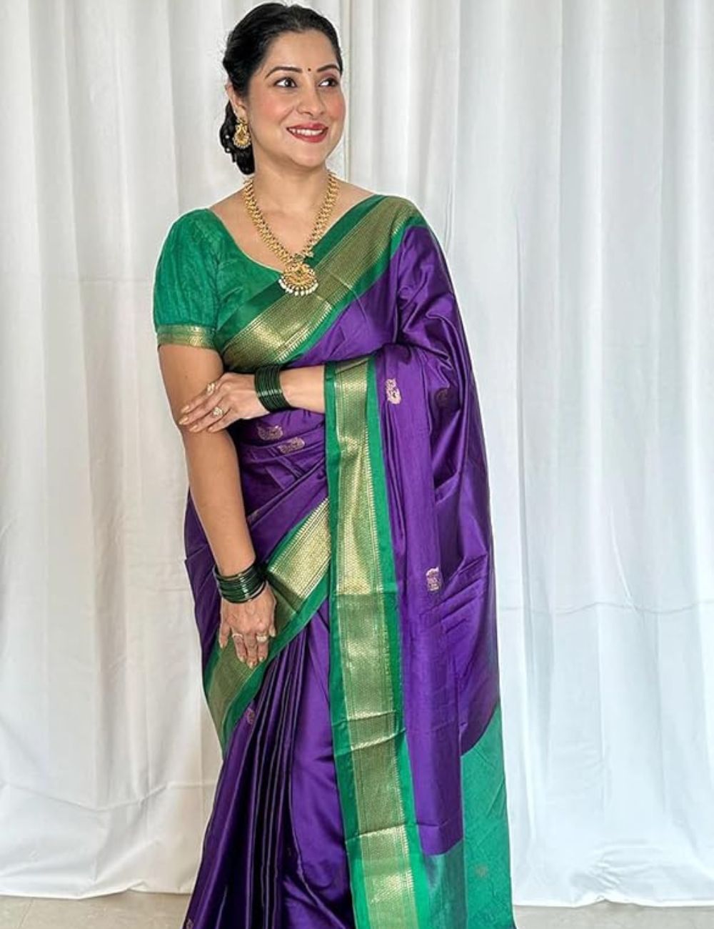 paithani sico Gadwal cotton silk saree with unstitched bouse