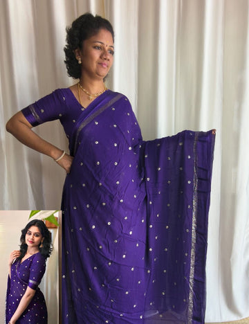 Viscose Georgette Saree