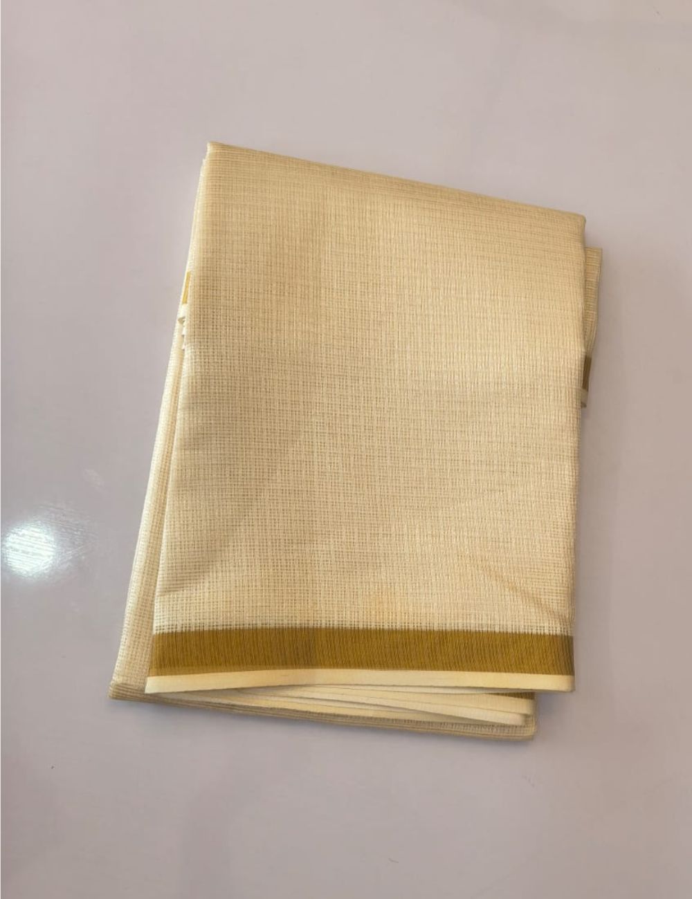 Kota silk saree (Cream White)