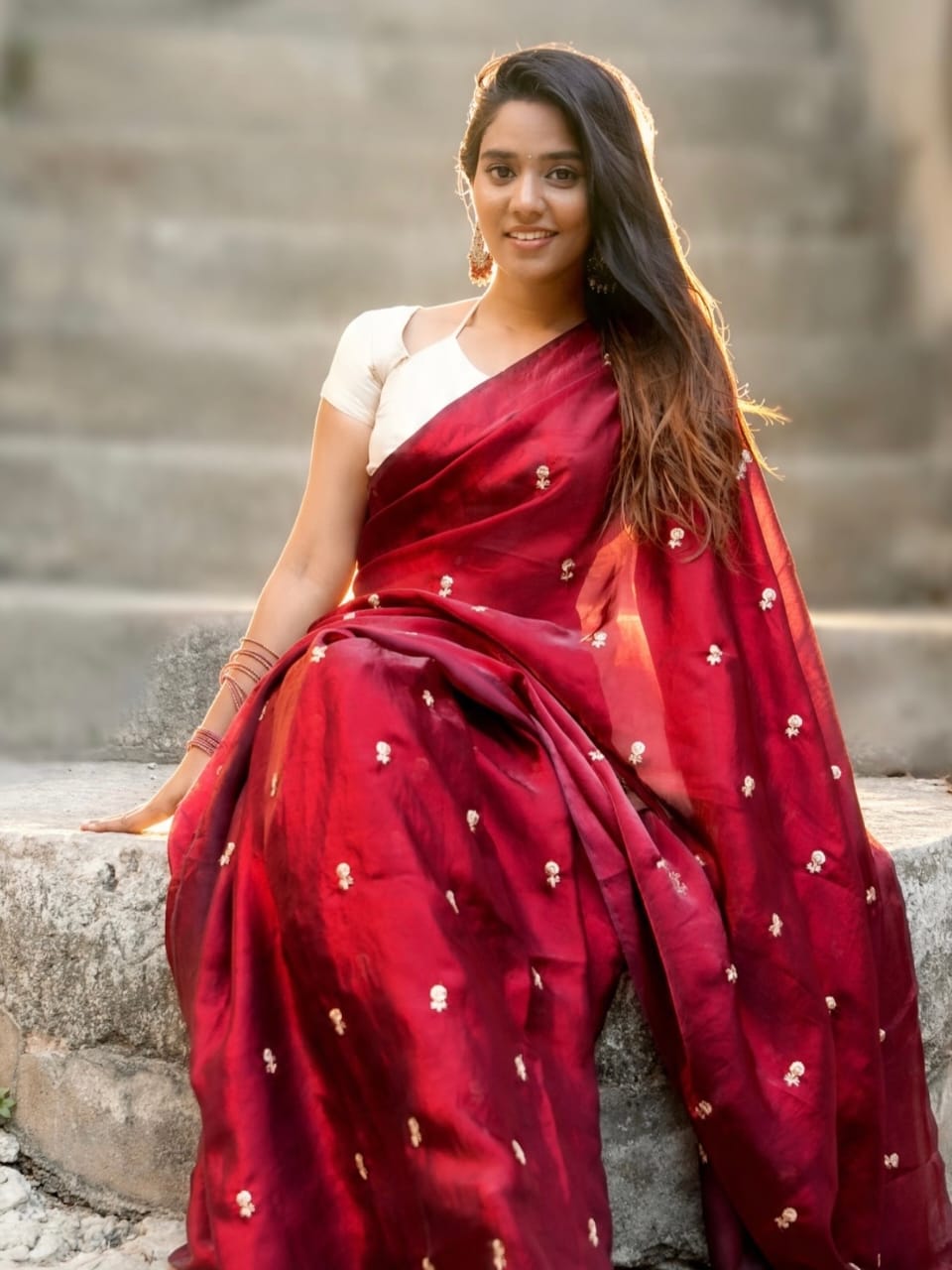 Fendy embroidery Designer saree